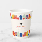 新しい卒業生がブロック卒業パーティーに参加 紙コップ (裏面)