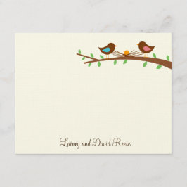 新しい卵の平らなサンキューカード サンキューカード