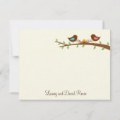 新しい卵の平らなサンキューカード サンキューカード (正面)