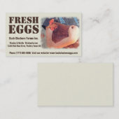 新しい卵-赤い雌鶏の層の鶏 名刺 (正面/裏面)