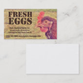 新しい卵-赤い雌鶏の層の鶏 名刺 (正面/裏面)
