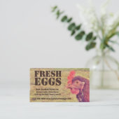 新しい卵-赤い雌鶏の層の鶏 名刺 (スタンド正面)