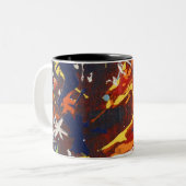 新しい卵(霜の降りたな) ツートーンマグカップ (正面左)