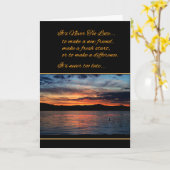 新しい友達を作るのに遅すぎることは… カード (黄色い花)