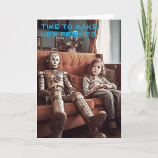 新しい友達を作る時間 – 空白の Inside カード (正面)