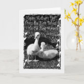 新しい双生児からの母の日 カード (黄色い花)