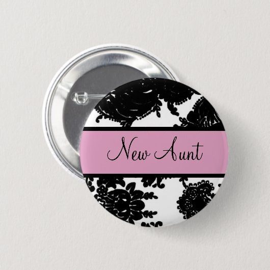 新しい叔母さん 缶バッジ (正面&裏面)