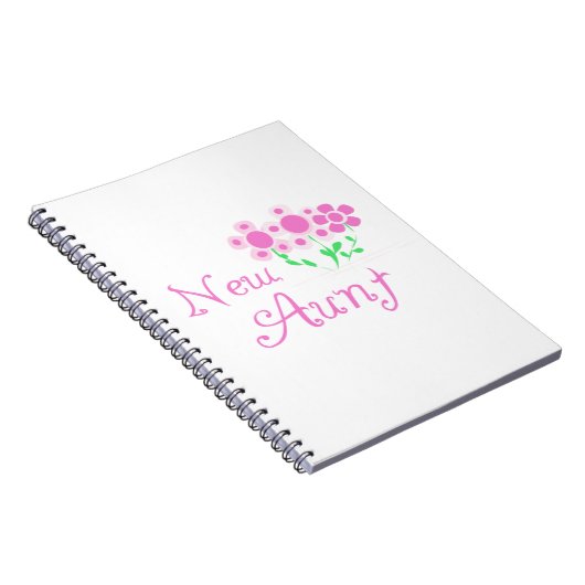 新しい叔母ピンクの花Tシャツとギフト ノートブック (右側)