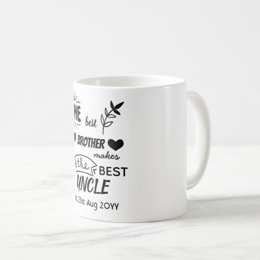 新しい叔父最高の – 兄弟はユニ最高のキを作る – コーヒーマグカップ (正面右)