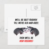新しい古いフレンド ポストカード (正面/裏面)