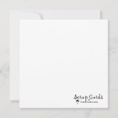 新しい可能性フラットグリーティングカード (裏面)