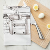 新しい台所か新しい搾り出すパーラーの台所タオル キッチンタオル (四つ折り)