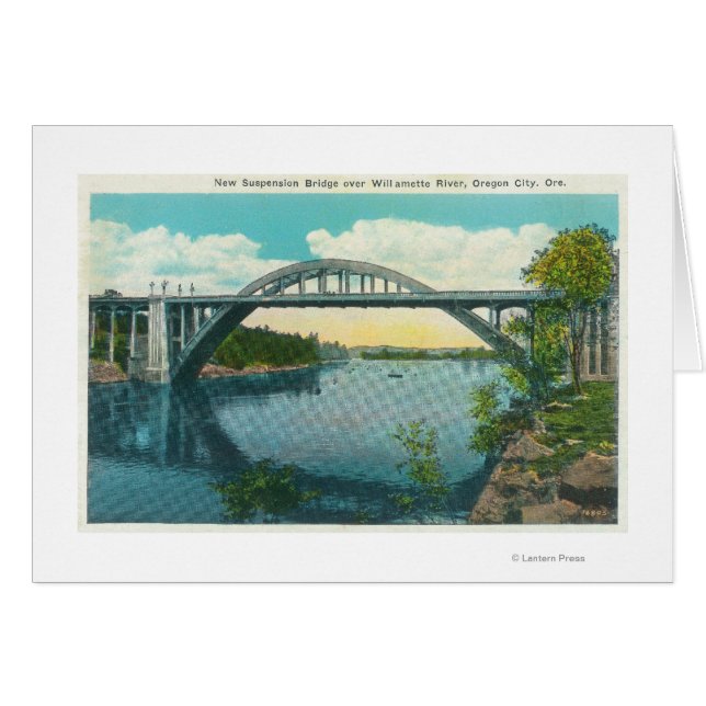 新しい吊橋の景観 (正面横)