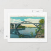 新しい吊橋の景観 ポストカード (正面/裏面)