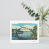 新しい吊橋の景観 ポストカード (スタンド正面)