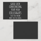 新しい同僚に納得させよう 名刺 (正面/裏面)