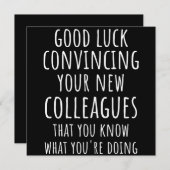 新しい同僚に~を説得してもらえるよう頑張れ セーブザデート (正面/裏面)