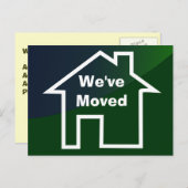 新しい名刺の引っ越しました 案内ポストカード (正面/裏面)