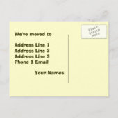 新しい名刺の引っ越しました 案内ポストカード (裏面)