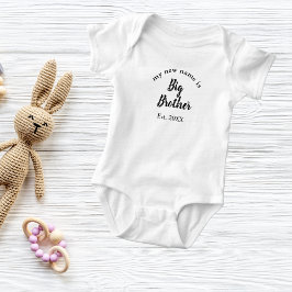 新しい名前はビッグブラザー新ビッグブラザー ベビーボディスーツ