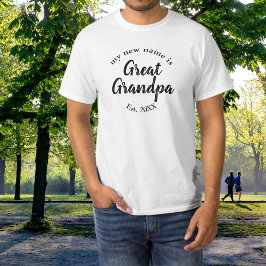 新しい名前は素晴らしGrandpa Est Tシャツ