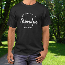 新しい名前は素晴らしGrandpa on Black Tシャツ