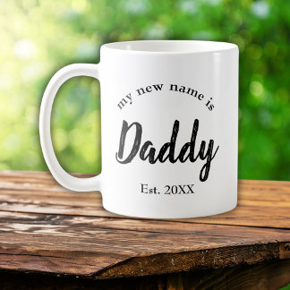 新しい名前はDaddy New Dad コーヒーマグカップ