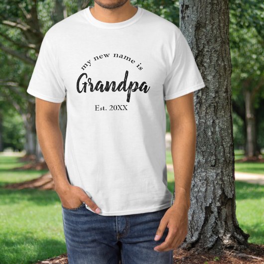 新しい名前はGrandpa New Si祖父Tシャツ Tシャツ