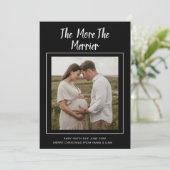 新しい命がクリスマスに | ベイビー・ジョイがもうすぐやってくる - クリスマスの写真で発表 シーズンカード (スタンド正面)