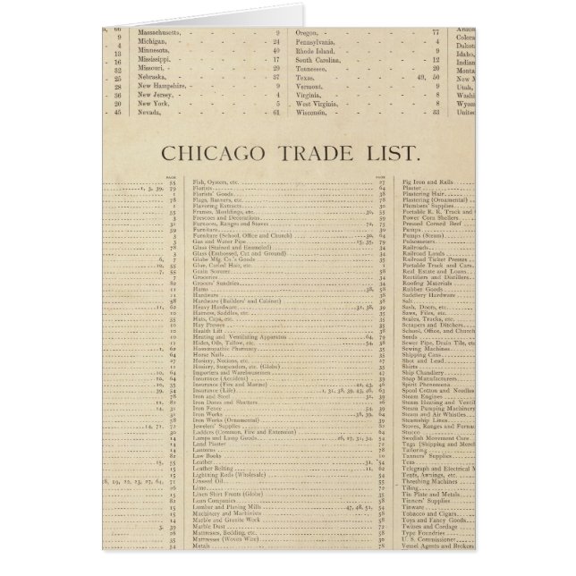 新しい商業地図の索引 (正面)