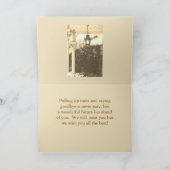 新しい土地への引越 しばくれて + 別離の名言 カード (内部)