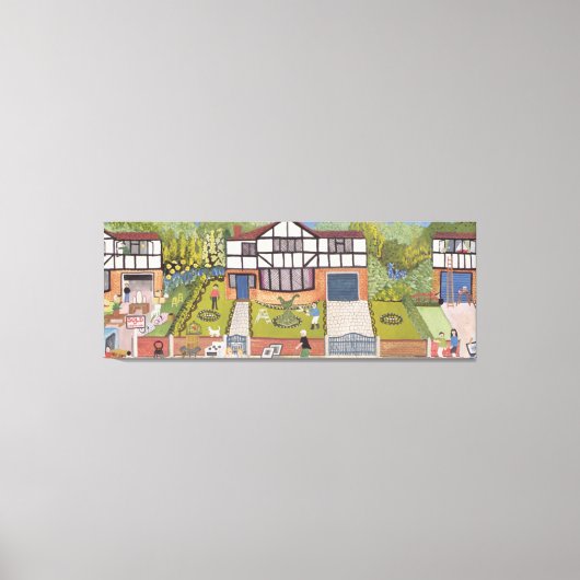 新しい地区 キャンバスプリント (正面)