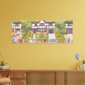 新しい地区 キャンバスプリント (インサイチュ (リビング))