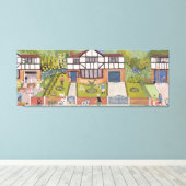 新しい地区 キャンバスプリント (インサイチュ (ウッドフロア))