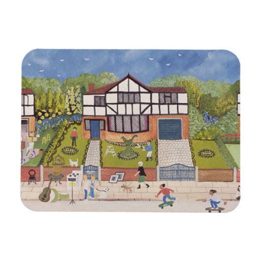 新しい地区 マグネット (横)