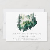 新しい地域での新住所のお知らせ 案内状 (正面)