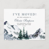 新しい地域に移動中 移動 案内ポストカード (正面)