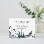 新しい地域に移動中 移動 案内ポストカード (スタンド正面)