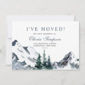 新しい地域への移動のお知らせカード 案内状 (正面)