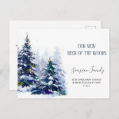 新しい地域への移動のお知らせ ポストカード (正面/裏面)