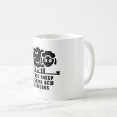 新しい地平を求める黒い羊 コーヒーマグカップ (正面右)