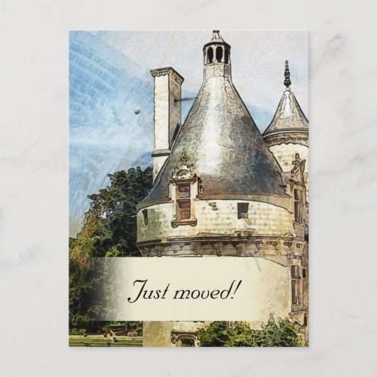 新しい城のの新しいアカスタムドレス 案内ポストカード (正面)
