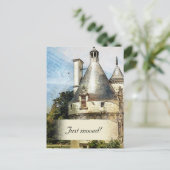 新しい城のの新しいアカスタムドレス 案内ポストカード (スタンド正面)