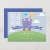 新しい城の動く発表 案内状 (正面/裏面)