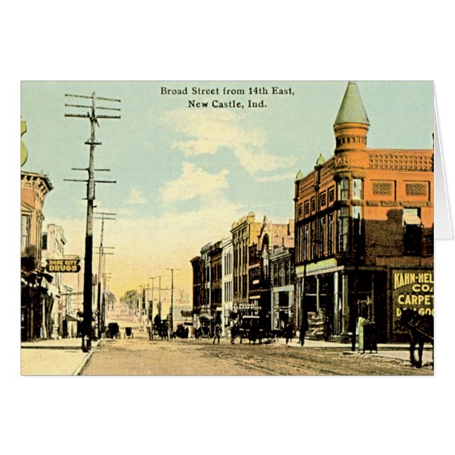 新しい城、第14のインディアナのBroad Street (正面横)