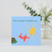 「新しい場所での生活」 住所変更カード 招待状 (スタンド正面)