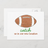 "新しい場所で私たちをキャッチ"アドレスの変更 案内ポストカード (正面/裏面)