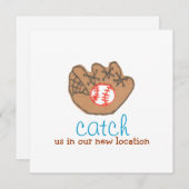 "新しい場所で私たちをキャッチ"アドレスの変更 案内状 (正面/裏面)
