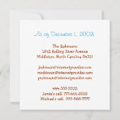 "新しい場所で私たちをキャッチ"アドレスの変更 案内状 (裏面)