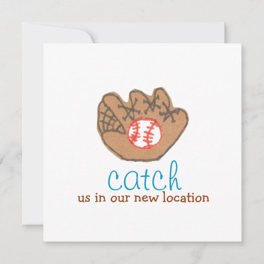 "新しい場所で私たちをキャッチ"アドレスの変更 案内状 (正面)